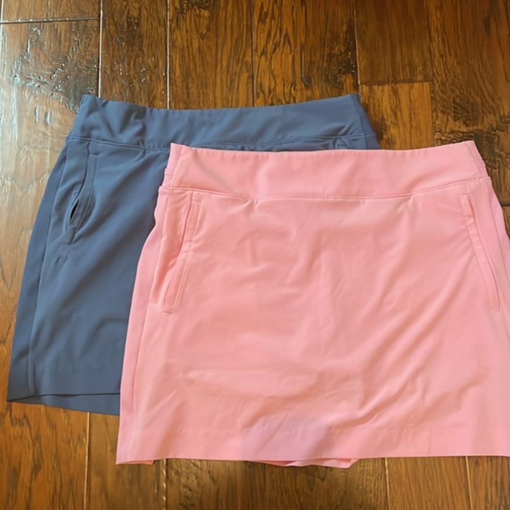 Gently Used Members Mark Skorts.  Pink and Blue